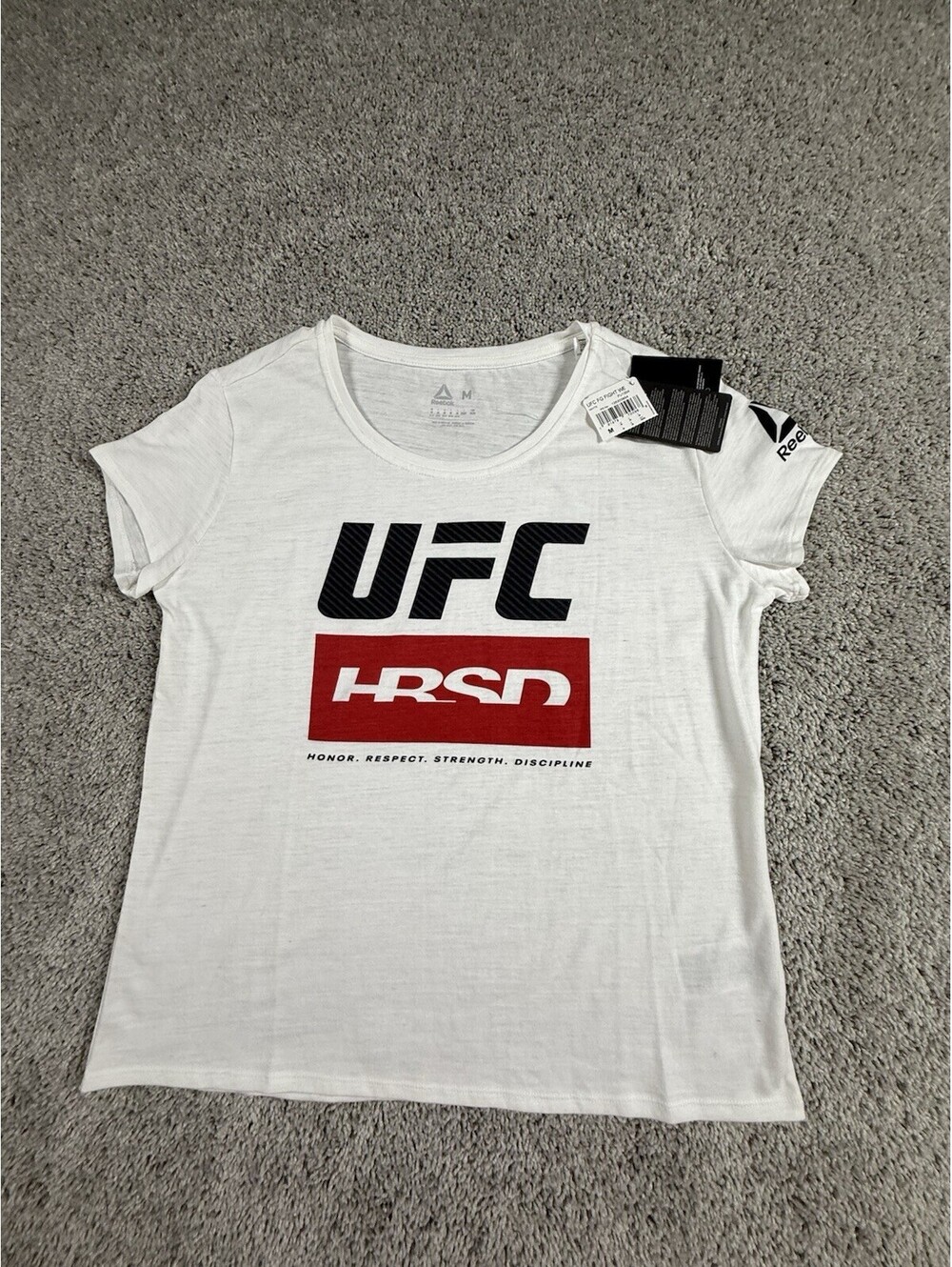 UFC Reebok Women's Size M T Shirt Honor, Respect New